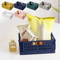thumbnail image 1 of Cesta Plegable De Plástico Cesta organizadora de malla plegable de plástico azul para guardar aperitivos,artículos de papelería,cosméticos y frutas (1 unidad). Rkxzt, 1 of 9
