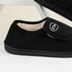thumbnail image 3 of Zapatos para Sin Cordones Casa Hombres Cuero Gamuza Antideslizante Cómodo Cálido Felpa Interior/Exterior Pies Hinchados, 3 of 8