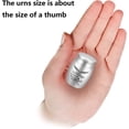 thumbnail image 2 of Urnas pequeñas de recuerdo para cenizas humanas, mini urnas de cremación, urnas decorativas para mujeres y hombres, urnas para mascotas para perros, gatos, soporte para cenizas (plata) brillar Hogar, 2 of 5