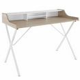 thumbnail image 2 of Modway Bin Wood Grain Desk with Metal Legs, Multip, 2 of 5