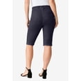 thumbnail image 2 of Roaman's Women's Plus Size Comfort Stretch Bermuda Jean Short, 2 of 3