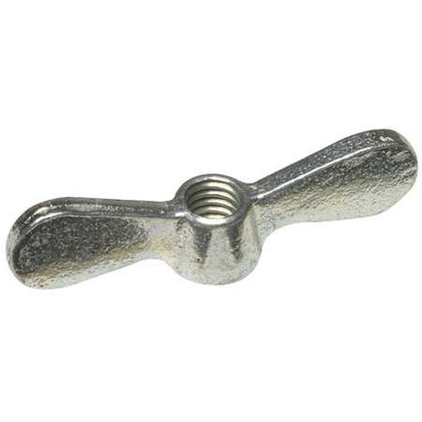 3/8"16 Grade 2 Steel Zinc Plated Wing Nuts, 10 pk.