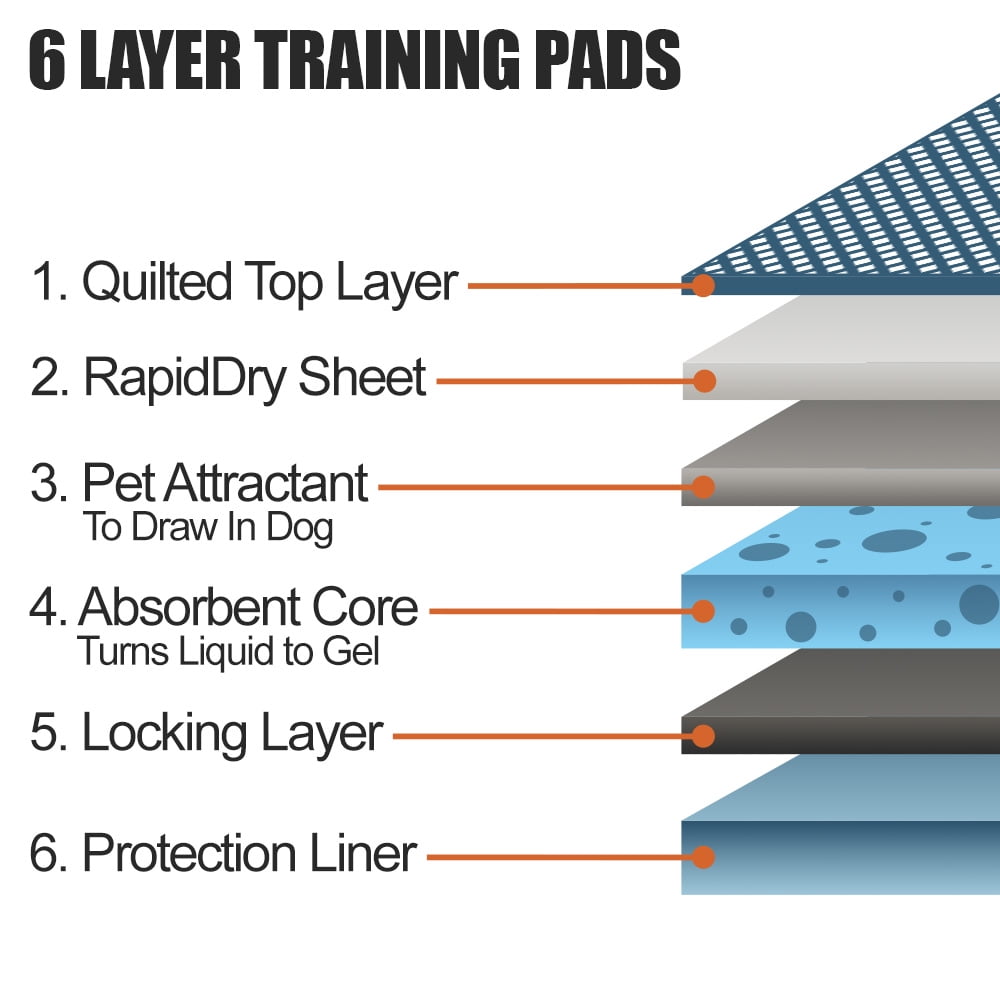 Fluffy Ventures Pet Dog and Puppy Pee Training Pads, Disposable, Extra Large 28" x 34" - 40 Count