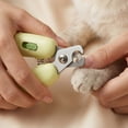 thumbnail image 3 of Banana Shaped Pet Nail Clippers Stainless Steel Claw Trimmer with Safety Guard Lock for Cats Small Dogs Rabbits Grooming Tool and Bleeding Prevention, 3 of 6