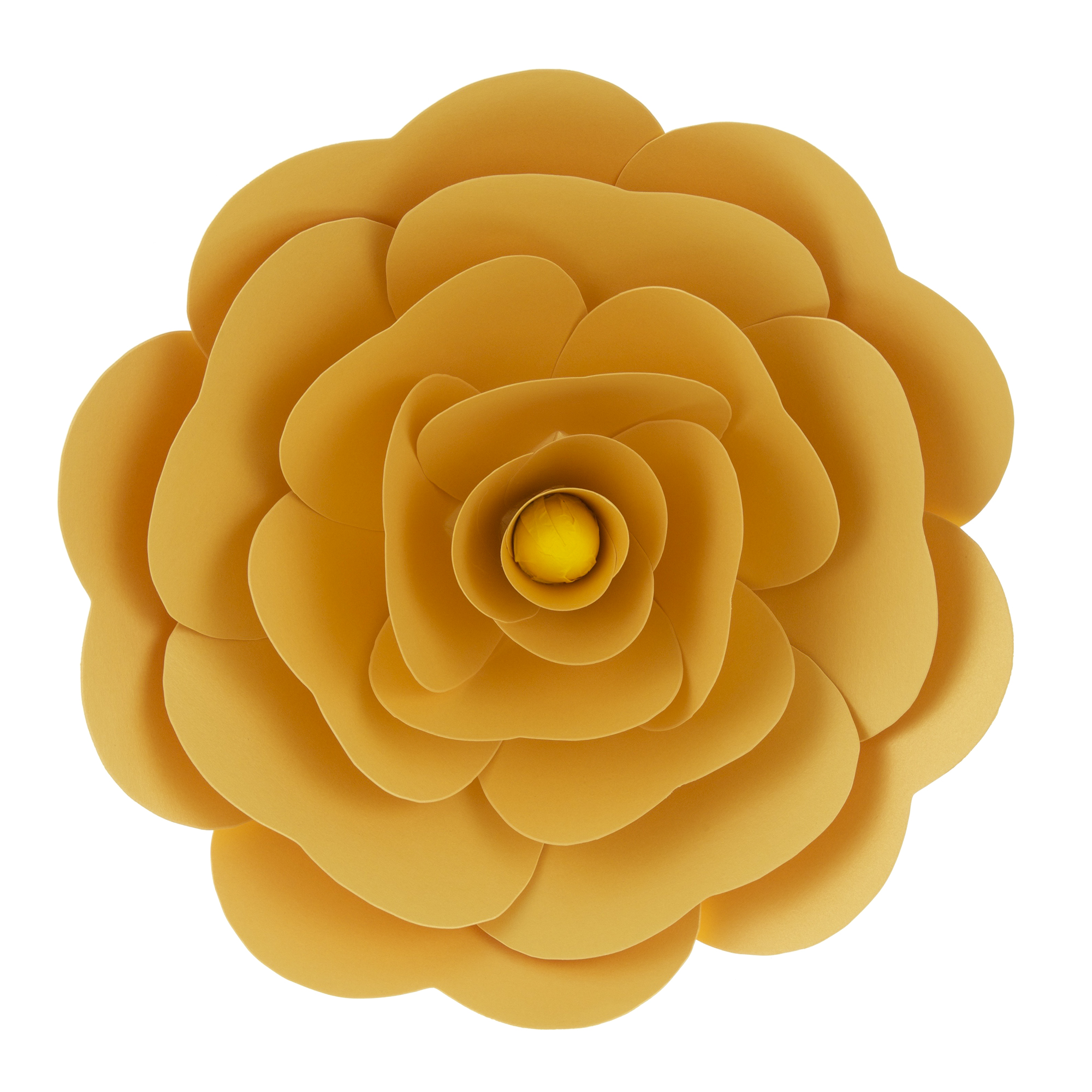 Mega Crafts 16'' Handmade Paper Flower in Gold For Home Décor