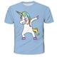 thumbnail image 1 of Camiseta de unicornio de verano para niñas, camisetas de manga corta con estampado 3D de 3 a 14 años, camisetas para niños, camisetas bonitas con dibujos animados para niños, ropa 12T Gao Jinjia LED, 1 of 2