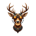 thumbnail image 5 of cartoon Deer Stickers, Waterproof Deer Sticker for Water Bottle Laptop Phone Cases Planner Skateboard Luggage Helmet Party Favor Decor, Ideal for Adults Teens Teacher Rewards, 5 of 8