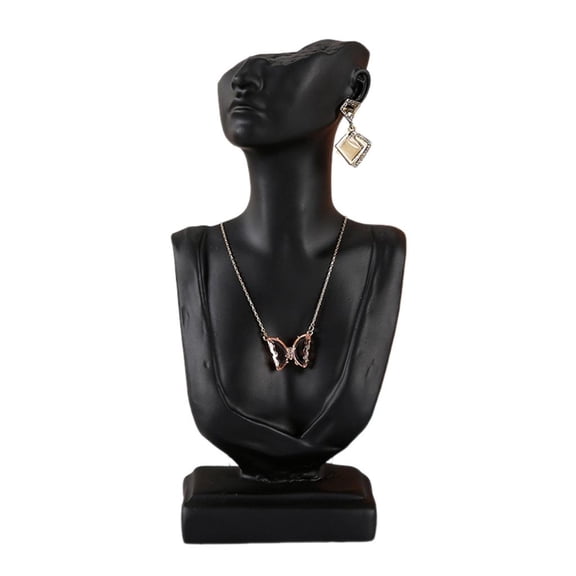 LICEWO Unique Neck Model Display Holder Modern Earrings Holder Mannequin Bust Stand Jewelry Necklace Model Stand for Displaying
