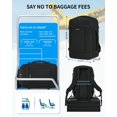 thumbnail image 2 of Mochila de viaje ECOHUB de 30 litros con carga USB para portátil de 15,6 pulgadas, color negro, 2 of 8