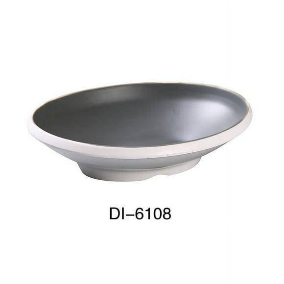 Yanco DI-6108 Discover 8 x 6.5 x 2 in. Oval Bowl, Matte - 16 oz - Pack of 24