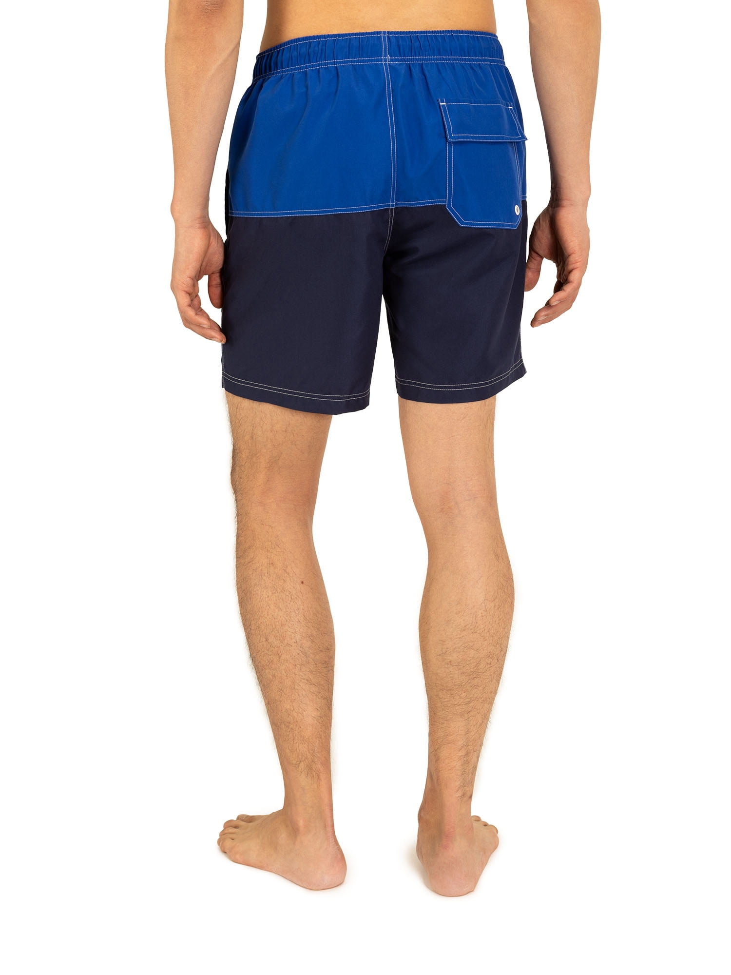 U.S. Polo Assn. Men's & Big Men's Color Block Swim Trunks with UPF50+, 7" Inseam, Sizes S-3XL