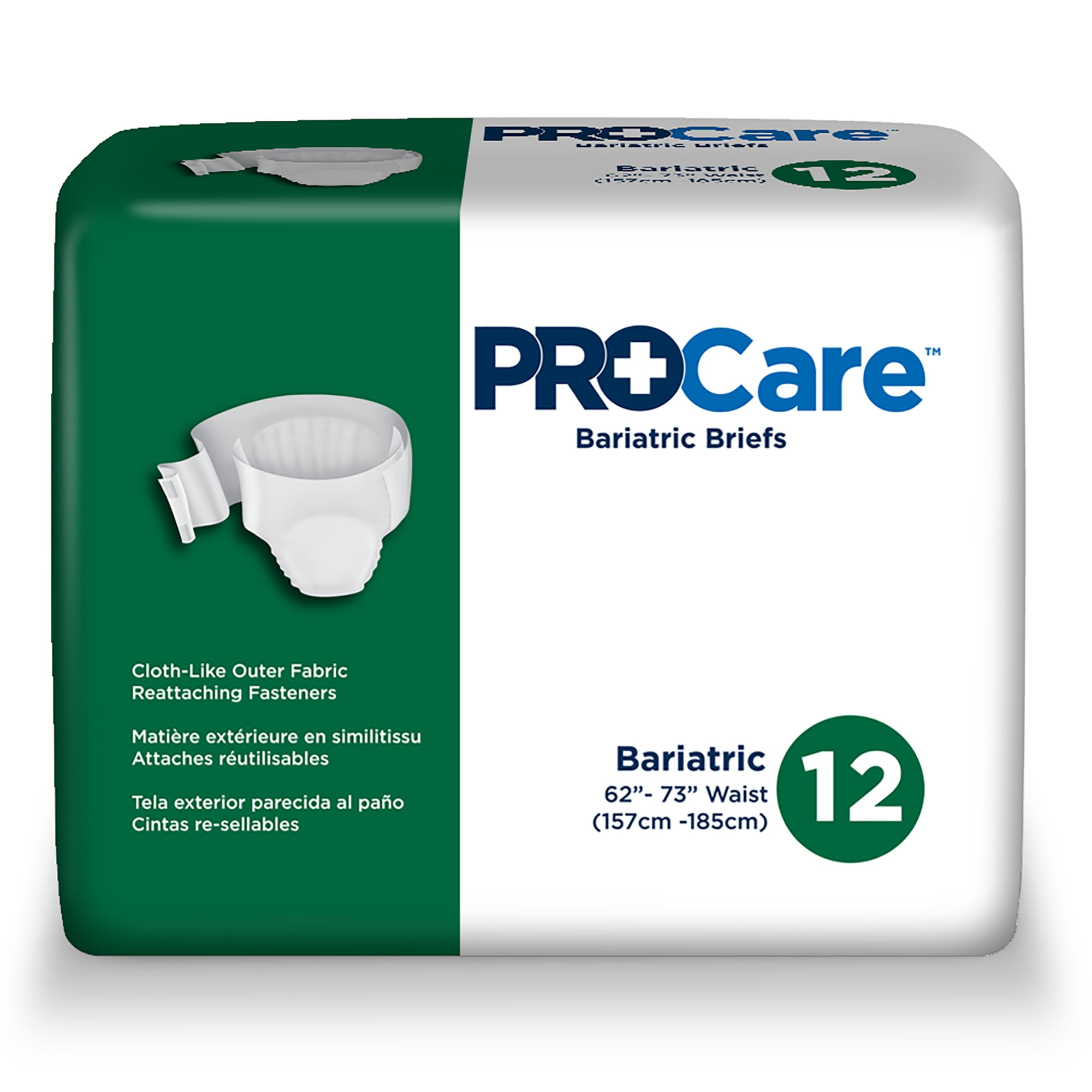 ProCare Adult Incontinence Brief XXL Heavy Absorbency Bariatric, CRB017, 48 Ct
