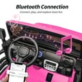 thumbnail image 5 of Hikiddo 2-Seater Ride on Car Truck, 24V 4WD Ride on Toy Electric Car for Kids Boys w/Remote, Bluetooth - Pink, 5 of 10