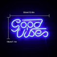 thumbnail image 2 of Blue Positive Waves Neon Sign Led Neon Signs Wall Usb Neon Sign Decor For Kids Room Bedroom Bar Shop, 2 of 4