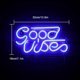 thumbnail image 2 of Blue Positive Waves Neon Sign Led Neon Signs Wall Usb Neon Sign Decor For Kids Room Bedroom Bar Shop, 2 of 4