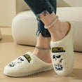 thumbnail image 2 of YLYL Halloween Women's Fluffy Slippers Warm Cozy Plush Fuzzy Cushion Slip-On House Slippers for Indoor Outdoor, 2 of 6