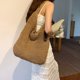 thumbnail image 5 of Bolso de paja para mujer, bolso tipo cubo, tejido de playa de verano, bolso tejido a mano, 5 of 5