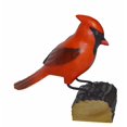 thumbnail image 1 of HAND CARVED PAINTED WOOD CARVING CARDINAL BIRD DECOY VINTAGE STYLE Wood Replica Life-Like Figurine, 1 of 3