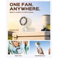 thumbnail image 5 of Portable Handheld Fan 5 Gear Speed 4000mAh Rechargeable Mini Neck Fan, up to 14 Working Hours, Foldable Desk Fan for Outdoor Travel Beach Gifts, 5 of 8