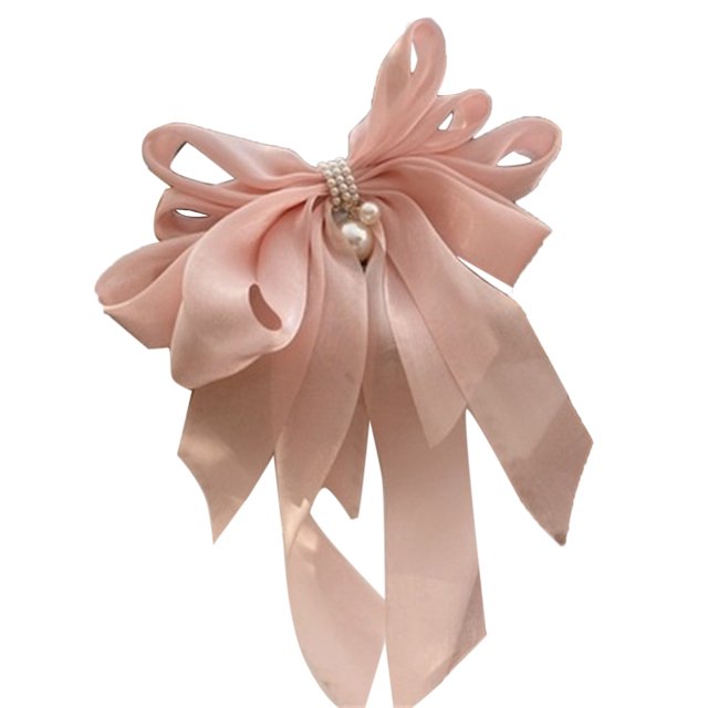 Pinza para el pelo con lazo para mujer y niña, accesorio para el pelo con lazo, elegante y brillante, a la moda, para la vida diaria