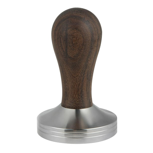 Prensador de café, prensador manual para espresso, prensador de café espresso de acero inoxidable 304 para barista, máquina de espresso 58mm Nogal