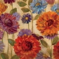 thumbnail image 2 of Vassileva, Silvia 12x12 Black Ornate Wood Framed with Double Matting Museum Art Print Titled - Rainbow Dahlias Crop II, 2 of 4