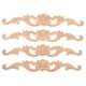 thumbnail image 1 of 4 apliques de madera para esquinas, adornos de madera para muebles, apliques de madera tallados sin pintar, calcomanías de flores talladas, decoración del hogar., 1 of 6