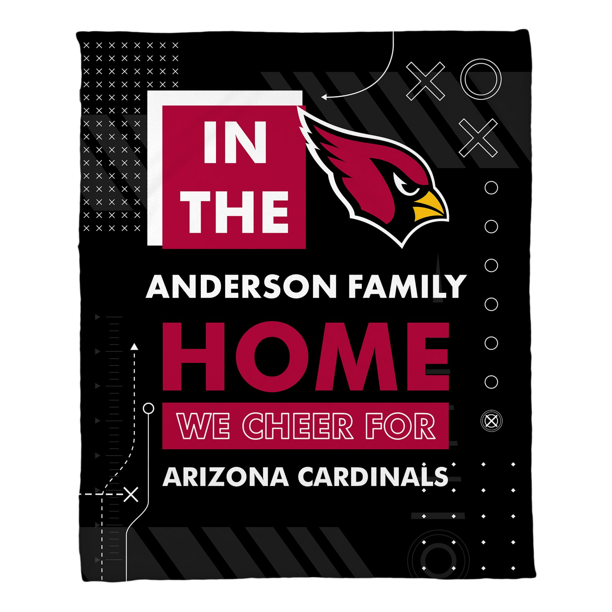 Personalized NFL Official Blanket– Custom NFL 50x60 Arctic Pro Throw. Unisex, Adult, Teen, Tween. Walmart Custom/ Weighs 1.51 lb.