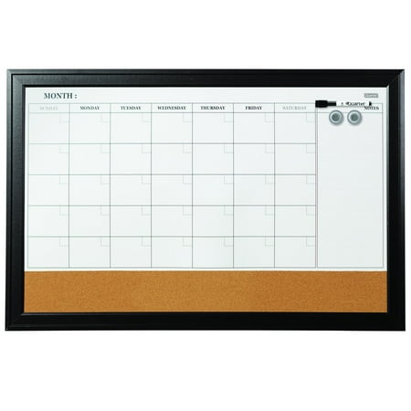 Quartet Combo Dry-Erase & Bulletin Board Black 817537