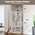 thumbnail image 6 of Cat Gate,Caveen 71 inch Extra Tall Pet Dog Gate with Cat Door,29.5''-40.6''Wide Gate for Cats,Walk Through Indoor for Doorways,White, 6 of 7