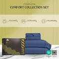 thumbnail image 4 of Pure Egyptian Cotton Sheets King Size High Thread Count Sheets King PC Luxury Hotel King Size Sheets Set Deep Pocket Sateen Weave Cooling Bed Sheet Sets, 4 of 8