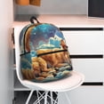 thumbnail image 5 of Pofeuu Artistic Starry Sky Cloud Dog Print Laptop Backpack Travel Canvas Backpack for School Lightweight and Comfortable Backpack College Backpack Schoolbag, 5 of 6