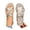 Gold, variant on Jane Wardrobe Women's Bohemian Rhinestone Flower Sandals, T Strap Low Wedge PU Casual Summer Shoes for Beach & Daily, 1Pair, 36-43
