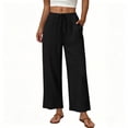 thumbnail image 5 of Tumotour Plus Size Sweatpants for Women's Drawstring High Elastic Waisted Wide-leg Pants Athletic Workout Running Trousers Joggers with Pocket, 5 of 6