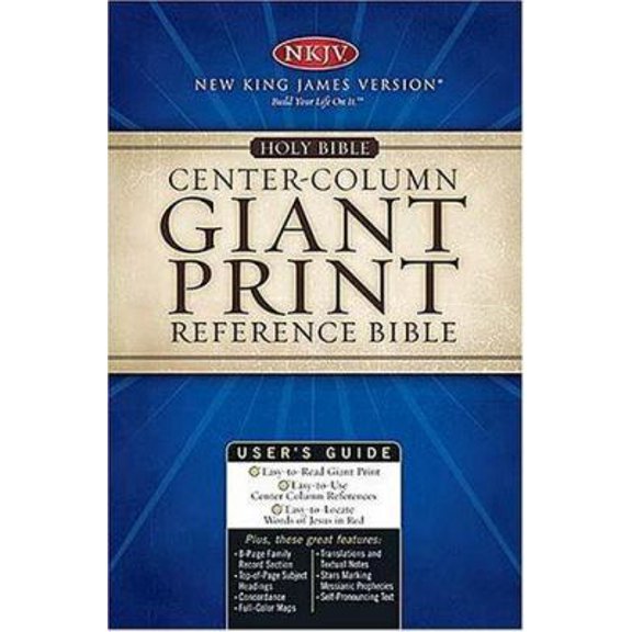 Pre-Owned Nelson Classic Giant Print Center-column Reference Bible (Unknown) 0840708580 9780840708588
