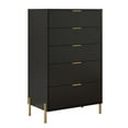thumbnail image 4 of FESTIVO Modern 30" 5-Drawer Dresser Chest with Metal Handles - Black, 4 of 8