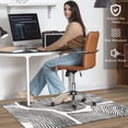 thumbnail image 2 of Office Chair Mat for Hardwood & Tile Floor 36"x48",Modern Boho Abstract Black Computer Chair Mat for Rolling Chairs, 2 of 13