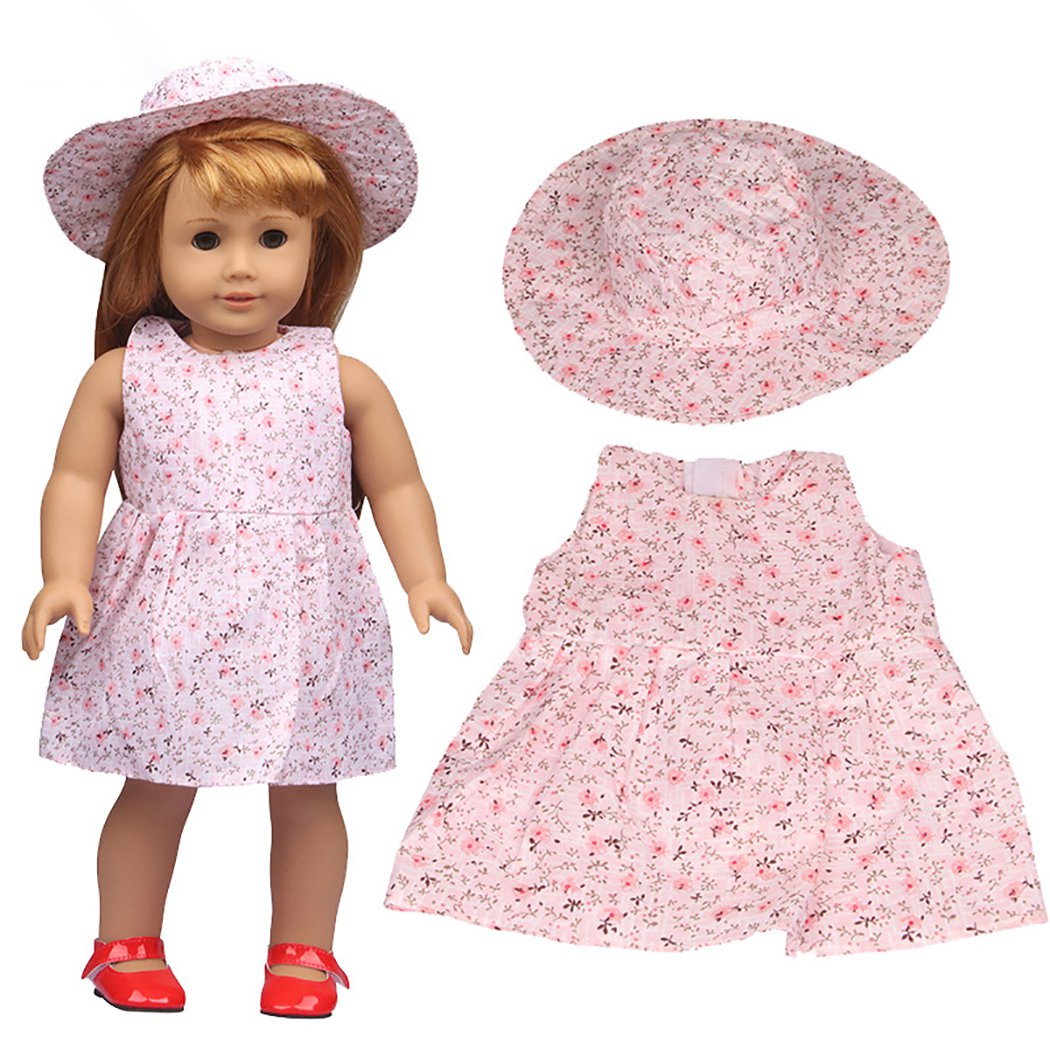 8 Pièces Vêtements Pour Poupée 14-18 Pouces - Robe, Veste, Accessoires - Cadeau Fille