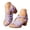 Purple, variant on Women's Wedge Sandals with Arch Support Adjustable Straps Chunky Block Heel Open Toe Breathable Hollow Out for Summer Casual(Purple,Size 8)