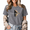 Grey-1, variant on Women's Vintage Realistic Half Moon Copy Moon Joy Quote Graphic Cropped Short Sleeve T-shirt Classic Relaxed Fit Casual Tee For Astronomy Night Sky Aesthetic Lovers