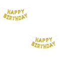 thumbnail image 4 of Toystoory Pancarta de globos de feliz cumpleaños - Inflado seguro y fácil Diseño ecológico y no tóxico Oro Oro 2Conjunto, 4 of 6