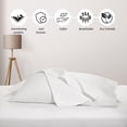 thumbnail image 5 of EASYCOT 1200TC Ulta Soft Egyptian Cotton White Solid Bed Sheet Set 15" Deep Pocket,Wrinkle Resistant & Fade Resistant, Luxury Sheet Set -Three Quarter, 5 of 6
