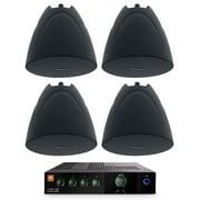 JBL CSMA 180 Commercial 70v Amplifier+(4) Black 5.25" Hanging Pendant Speakers