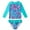 Green B, variant on KYAIGUO Kids Girls Swimwear 2PCS Outfit Quick Dry Long Sleeve Swimsuit Fashion Print Sun Protection Swimwear Sized 4-9t