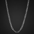 thumbnail image 3 of Au Naturale 14k White Gold Capsule Paperclip Link Chain Necklace (4.6 mm, 18 inch), 3 of 7