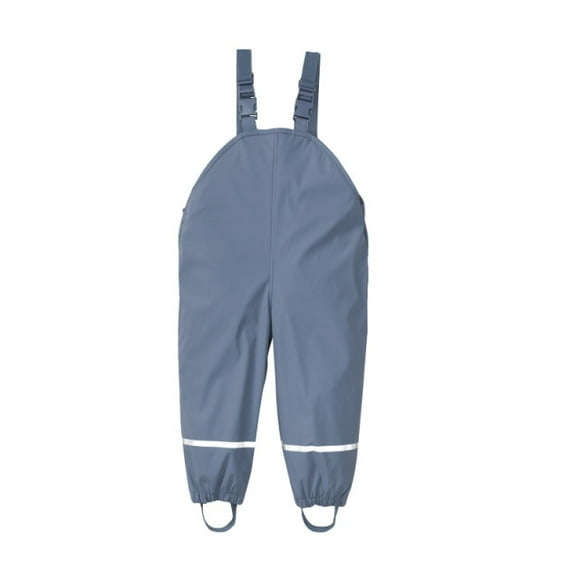 AAMILIFE Girls Rain Pants Waterproof Jumpsuit Sport Children's Bib Overalls Kids Raincoat Trousers Clothes