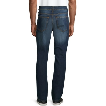 Lazer - Lazer Men's Flex Denim Slim Straight Jeans - Walmart.com ...