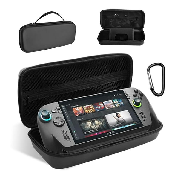 Carrying Case for ROG Xbox ally /ROG Xbox ally X Handheld Game Console,Hard Shell Cover with Pocket Cable Charger & Accessories ,Shockproof,Water Resistant (Black)