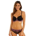 thumbnail image 5 of Wacoal Women's Embrace Lace Contour Bra, Black/Berry Multi, 34DDD, 5 of 5