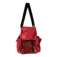 thumbnail image 4 of Solid Color Zipper Top Organizing Game Day Tote Diaper Bag Weekender Tailgate Can Be Personalized (Blank - Magenta), 4 of 5